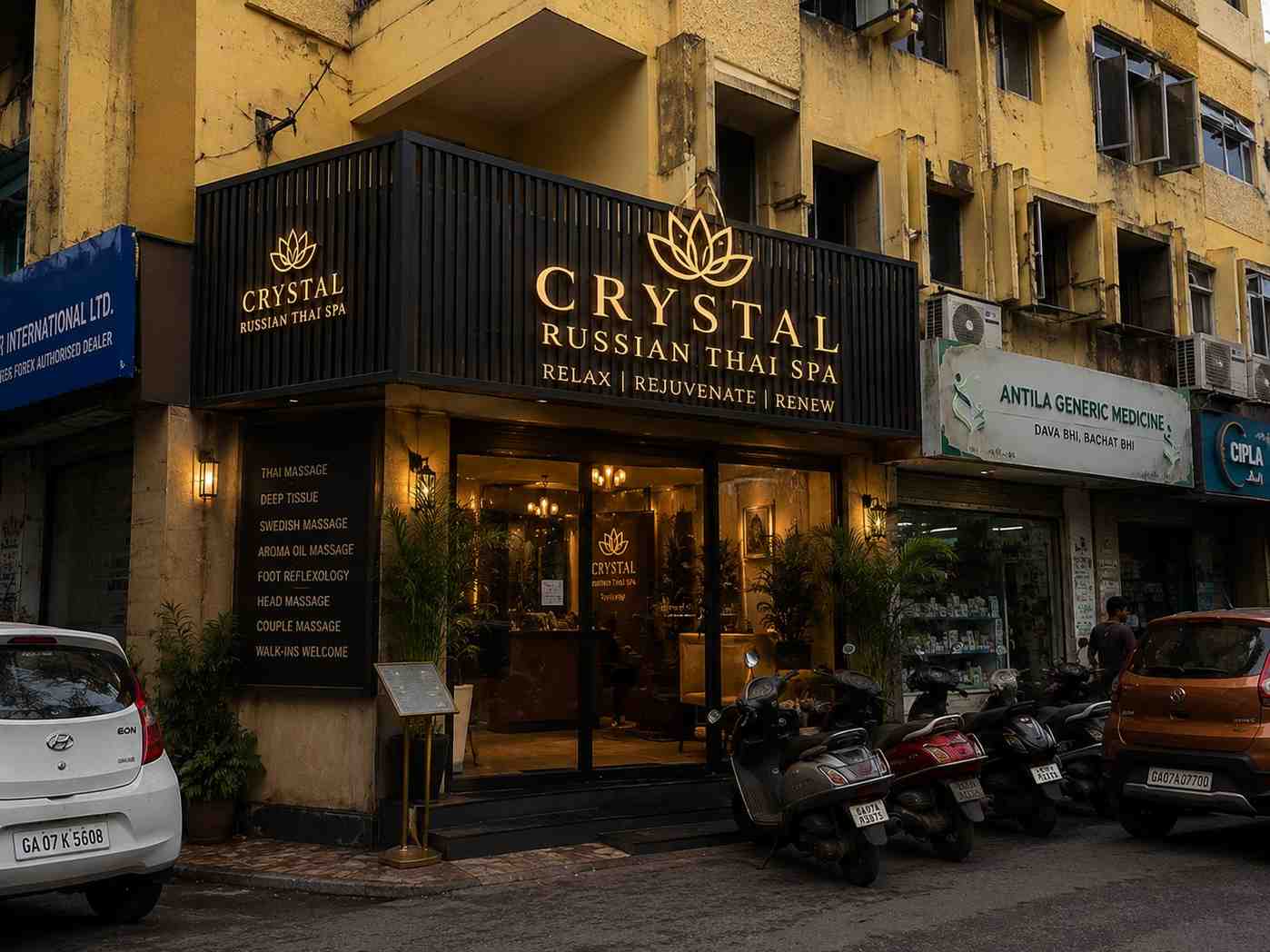 Crystal Russian Thai Spa Front Entrance View